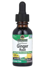 Nature's Answer Ginger Root extract, 30 ml, herbal supplement for digestive support and nausea relief.