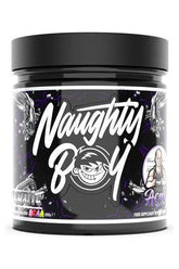 Naughty Boy Illmatic BCAA supplement jar, featuring vegan BCAAs for recovery and performance support.