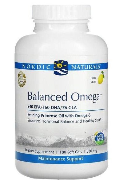 Nordic Naturals - Balanced Omega, Lemon - 180 softgels - Nutri.se