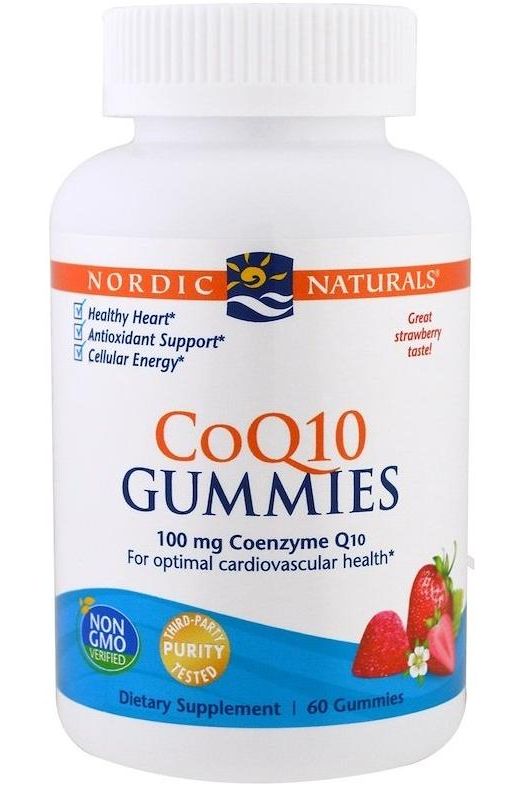 Nordic Naturals - CoQ10 Gummies, 100mg Strawberry - 60 gummies - Nutri.se