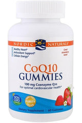 Nordic Naturals - CoQ10 Gummies, 100mg Strawberry - 60 gummies - Nutri.se