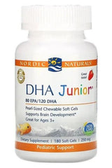 Nordic Naturals - DHA Junior, Strawberry - 180 softgels - Nutri.se