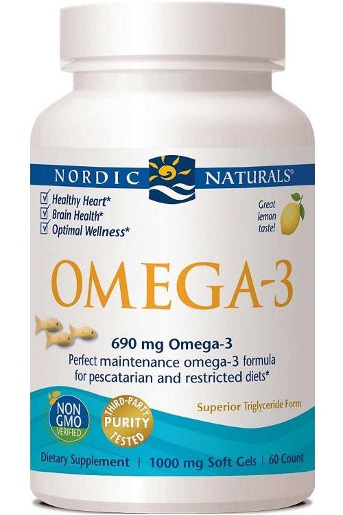 Nordic Naturals - Omega-3 690mg Lemon - 60 fish gels - Nutri.se