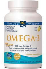 Nordic Naturals - Omega-3 690mg Lemon - 60 fish gels - Nutri.se