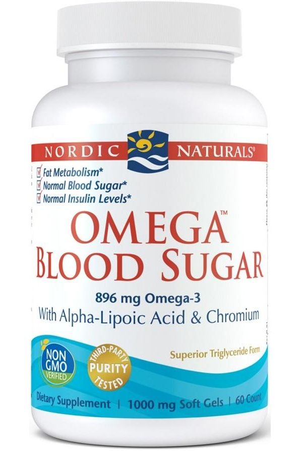 Nordic Naturals - Omega Blood Sugar, 896mg - 60 softgels - Nutri.se