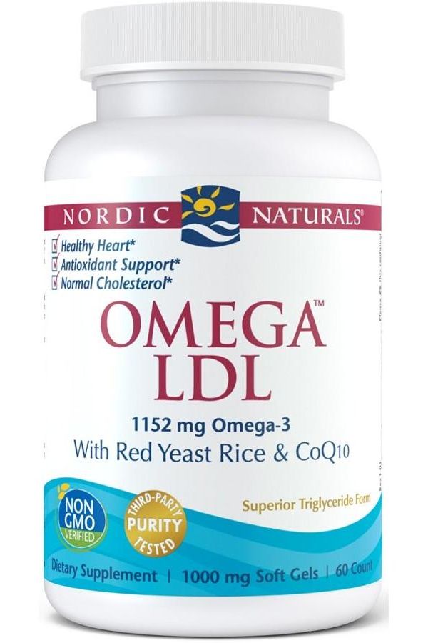 Nordic Naturals - Omega LDL with Red Yeast Rice and CoQ10, 1152mg - 60 softgels - Nutri.se