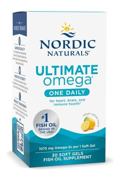 Nordic Naturals Ultimate Omega One Daily, 30 softgels, supports heart, brain, and immune health with 1075 mg omega-3.