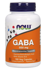 Now food - GABA 500mg + Vitamin B6 - Nutri.se