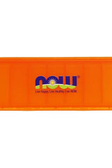 NOW Foods 7 Day Pill Case in bright orange, featuring seven deep compartments for daily pill organization.