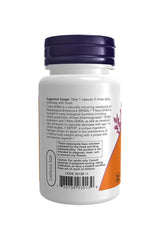 Now Foods 7-KETO 100 mg supplement bottle with usage instructions and ingredient details.
