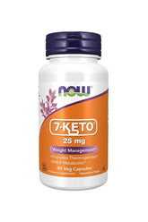 Now Foods 7-KETO 25 mg - 90 Veg Capsules for Weight Management and Thermogenesis support.
