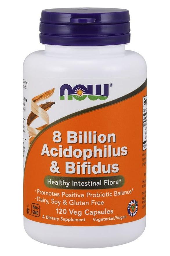 NOW Foods - 8 Billion Acidophilus & Bifidus - Nutri.se