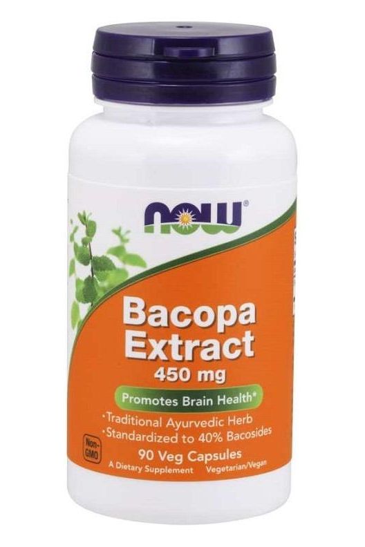 NOW Foods - Bacopa Extract, 450mg - 90 vcaps - Nutri.se
