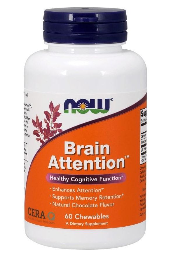 NOW Foods - Brain Attention - 60 chewables - Nutri.se