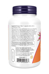 NOW Foods C-1000 Zinc & D-3 supplement bottle back view with usage instructions and ingredient details.