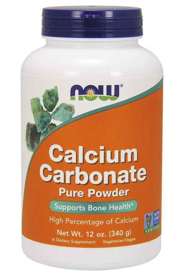NOW Foods - Calcium Carbonate, Pure Powder - 340 grams