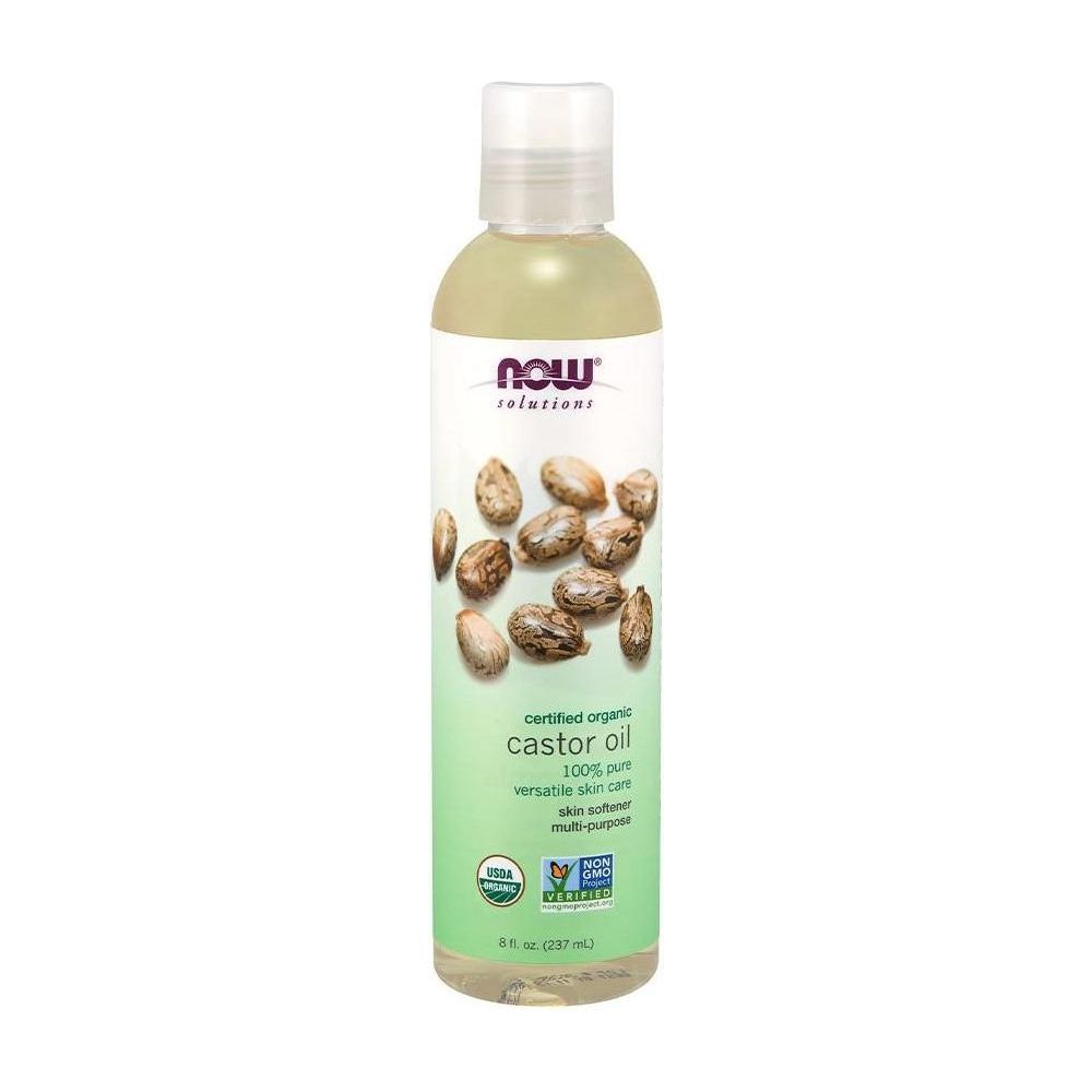 Now Foods Organic Castor Oil, 237 ml - 100% pure, versatile skin care oil, certified organic.