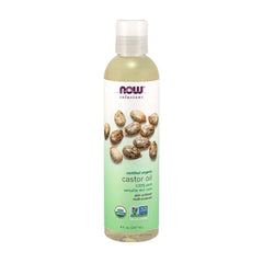 Now Foods Organic Castor Oil, 237 ml - 100% pure, versatile skin care oil, certified organic.