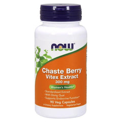 NOW Foods - Chaste Berry Vitex Extract, 300mg - 90 vcaps - Nutri.se