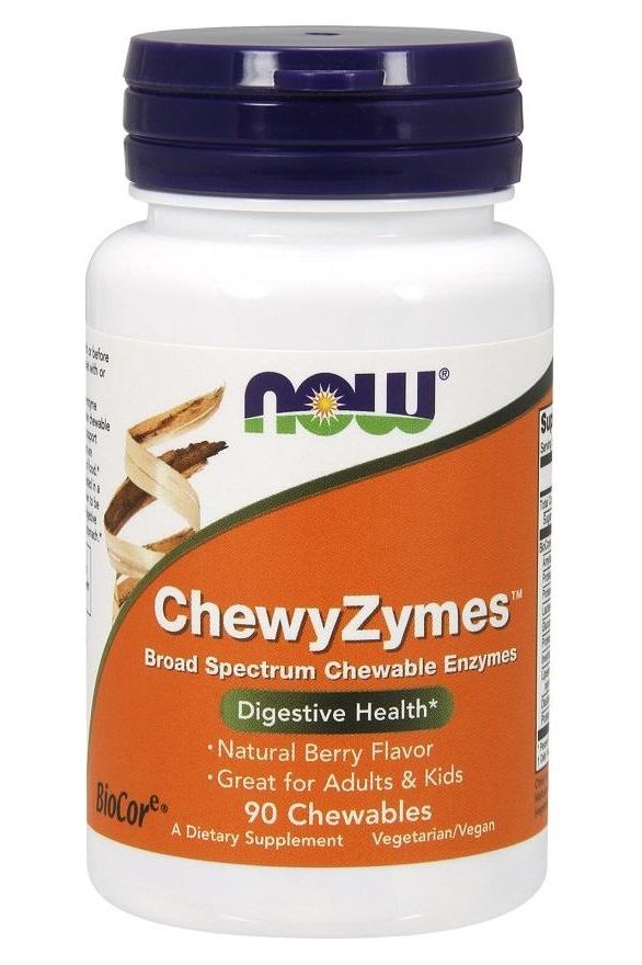 NOW Foods - ChewyZymes - 90 chewables - Nutri.se