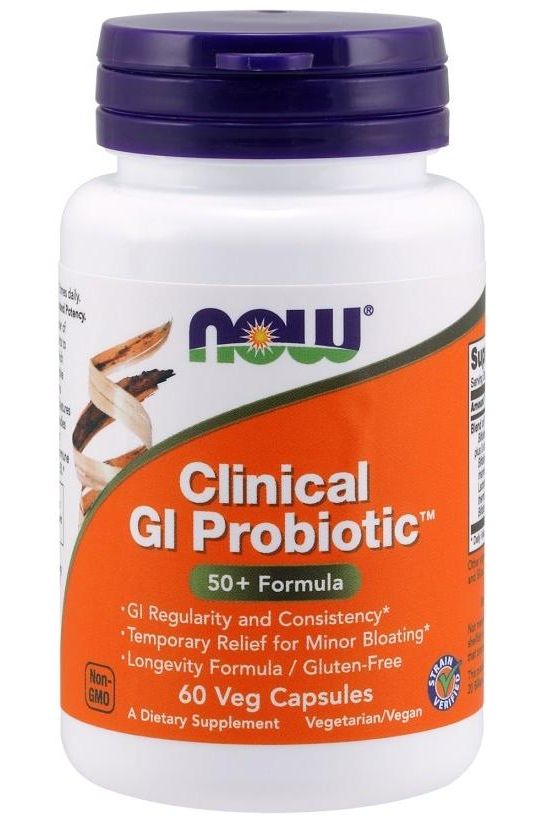 NOW Foods - Clinical GI Probiotic - 60 vcaps - Nutri.se