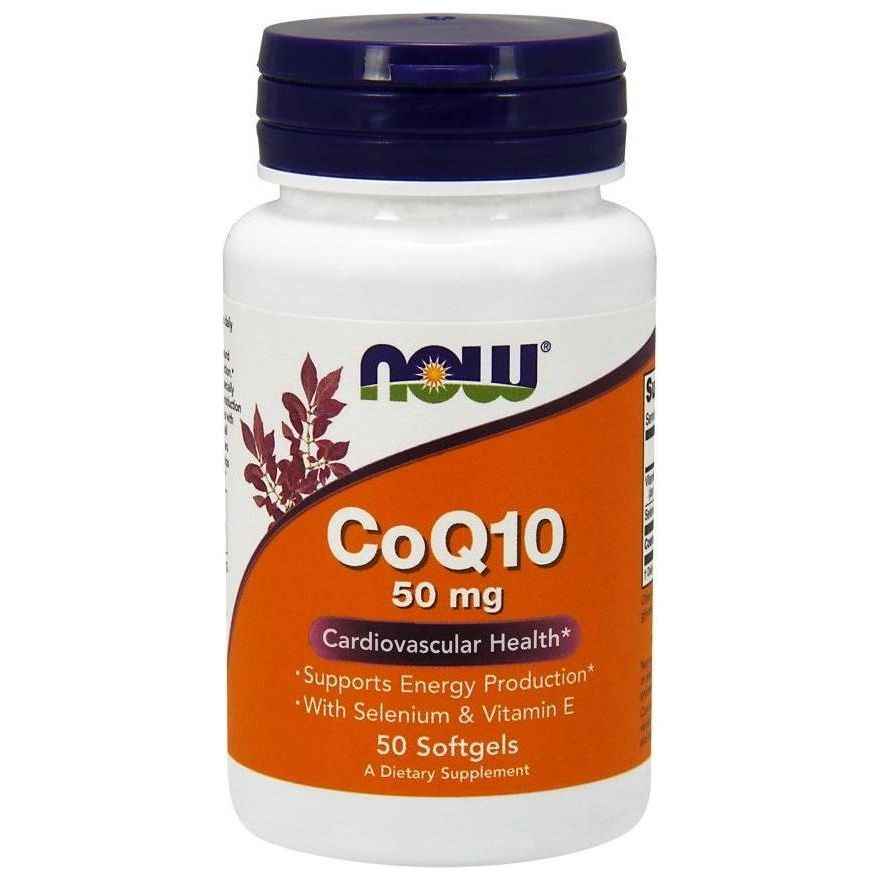 NOW Foods - CoQ10 with Selenium & Vitamin E, 50mg - 50 softgels