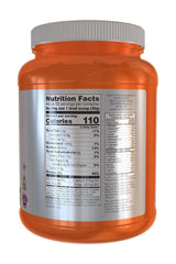 Nutrition facts label for NOW Foods Egg White Protein, highlighting calories and protein content.