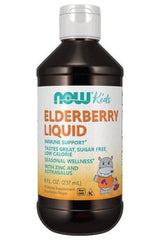 NOW Foods - Elderberry Liquid for Kids - 237 ml. - Nutri.se