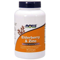 NOW Foods - Elderberry & Zinc - 90 lozenges - Nutri.se