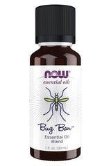 NOW Foods Bug Ban Essential Oil Blend 30 ml, natural insect repellent with essential oils.