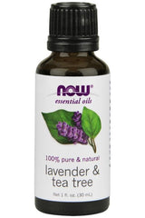 NOW Foods - Essential Oil, Lavender & Tea Tree Oil - 30 ml. - Nutri.se