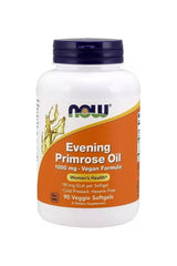 NOW Evening Primrose Oil 1000 mg, 90 softgels, supports women's health and immune system, vegan formula.
