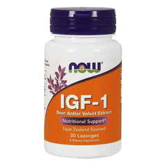 NOW Foods - IGF-1, Deer Antler Velvet Extract - 30 lozenges