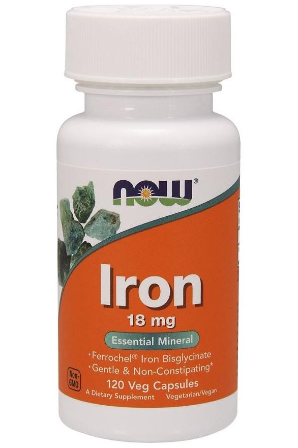 NOW Foods - Iron, 18mg - 120 vcaps - Nutri.se