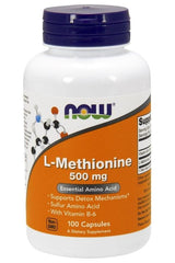 NOW Foods - L-Methionine, 500mg - 100 caps - Nutri.se