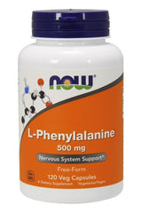 NOW Foods - L-Phenylalanine, 500mg - 120 vcaps - Nutri.se