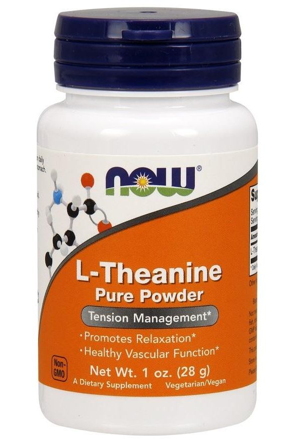 NOW Foods - L-Theanine, Pure Powder - 28 grams - Nutri.se