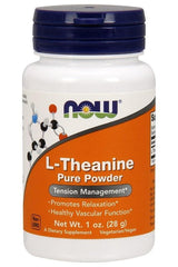 NOW Foods - L-Theanine, Pure Powder - 28 grams - Nutri.se