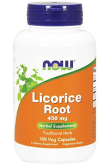 NOW Foods - Licorice Root, 450mg - 100 vcaps - Nutri.se