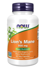 NOW Foods - Lion's Mane, 500mg - 60 vcaps - Nutri.se