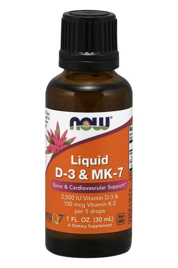 NOW Foods - Liquid D-3 & MK-7 - 30 ml. - Nutri.se
