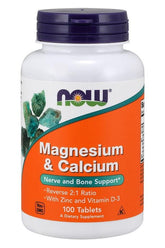 NOW Foods - Magnesium & Calcium with Zinc and Vitamin D3 - Nutri.se