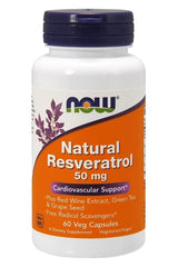 NOW Foods - Natural Resveratrol - 50mg - 60 vcaps - Nutri.se