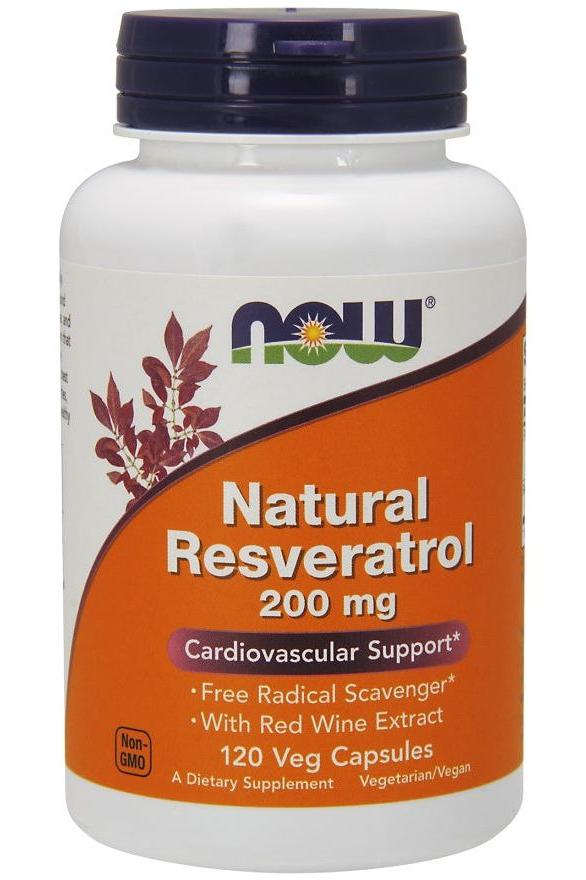 NOW Foods - Natural Resveratrol with Red Wine Extract - Nutri.se