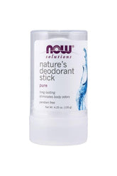 NOW Solutions Nature's Deodorant Stick, 120 g, long-lasting, eliminates body odors, paraben-free formula
