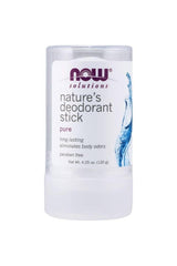 NOW Solutions Nature's Deodorant Stick, 120 g, long-lasting, eliminates body odors, paraben-free formula