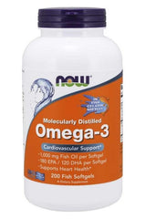 NOW Foods - Omega-3 Fish Oil Molecularly Distilled - Nutri.se