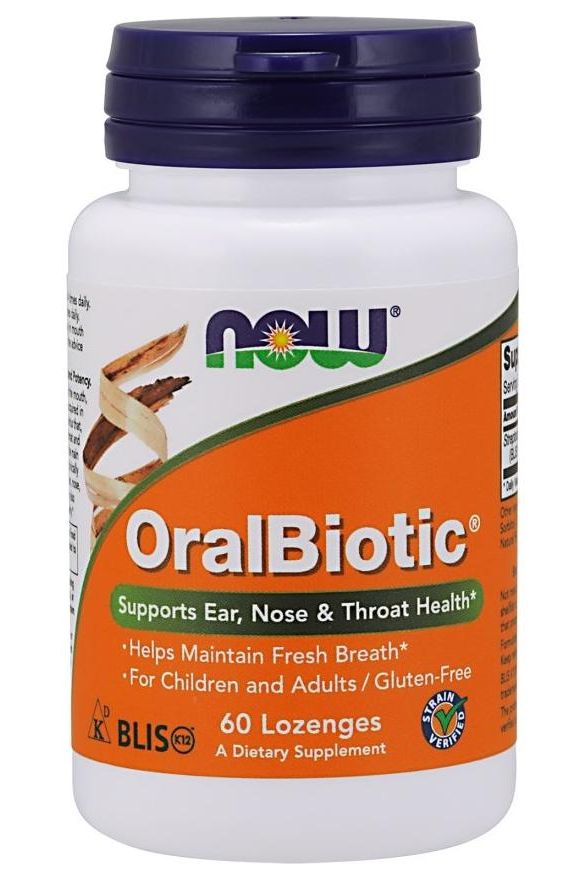 NOW Foods - OralBiotic - 60 lozenges - Nutri.se