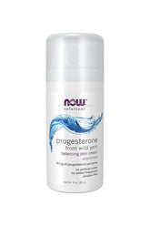 Now Foods progesterone from wild yam balancing skin cream, 85g, unscented, no artificial colors or fragrances.