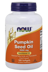 NOW Foods - Pumpkin Seed Oil, 1000mg - 100 softgels - Nutri.se